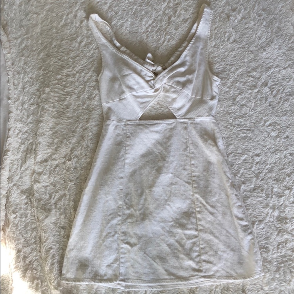 White Linen Dress